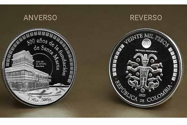 Santa Marta celebra sus 500 años con moneda conmemorativa